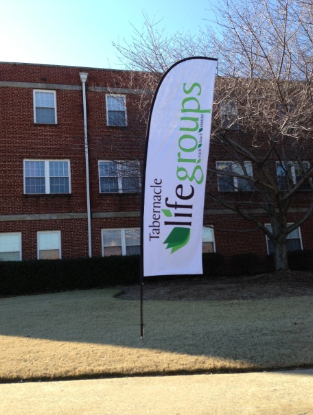 Bow flags for churches in Atlanta